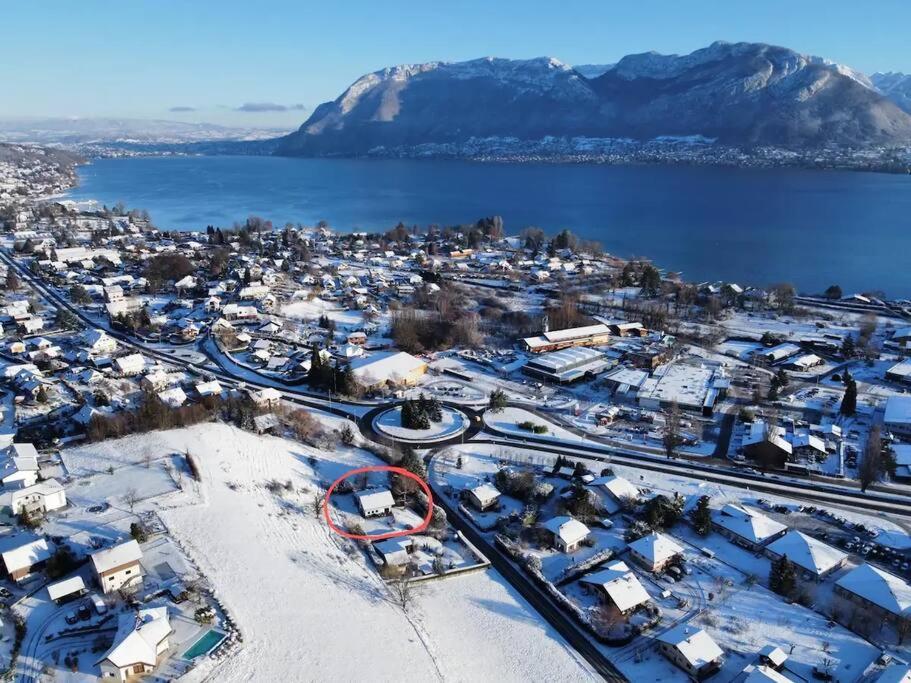 Appartement Independant 30 M² A 500M Du Lac, 2 Velos Et Parking Fournis Sévrier Esterno foto